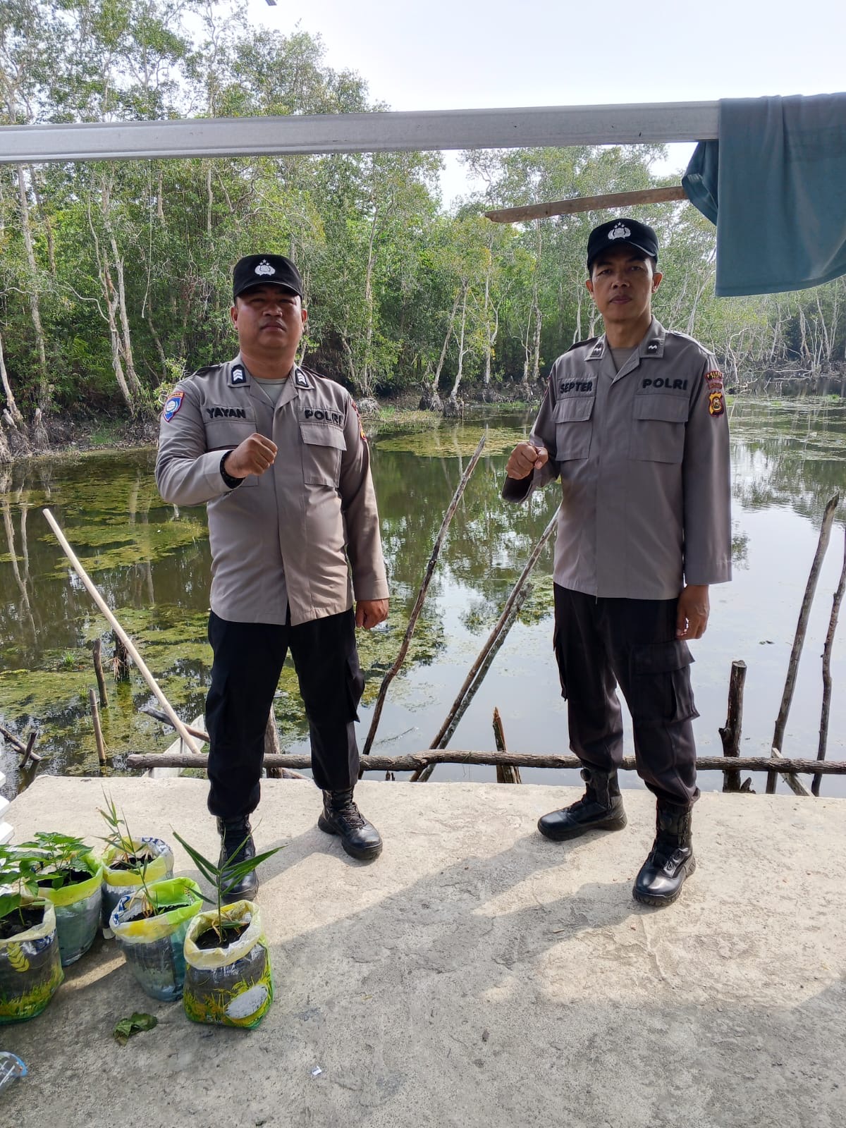 Debit Sungai Sebagut, Penukal dan Abab Mulai Surut, Polsek Penukal Pastikan Belum Ada Desa Terdampak Banjir