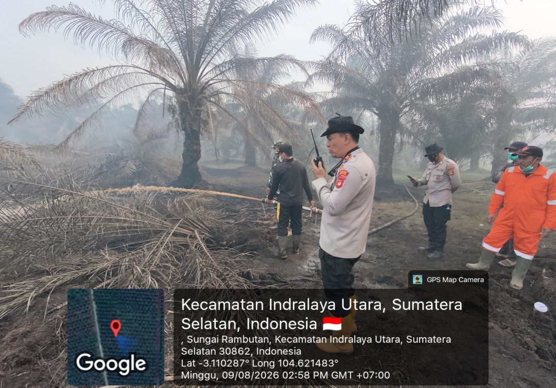 Sinergi Polri,TNI BPBD dan Masyarakat peduli Api Berhasil Padamkan Karhutlah Seluas 10 Hektare di Tanjung Pule