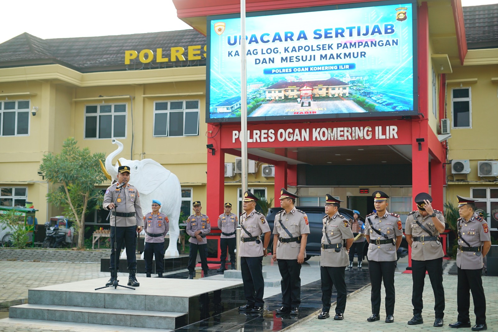 Polres OKI Gelar Sertijab 6 Perwira, Ini Daftar Jabatan Barunya