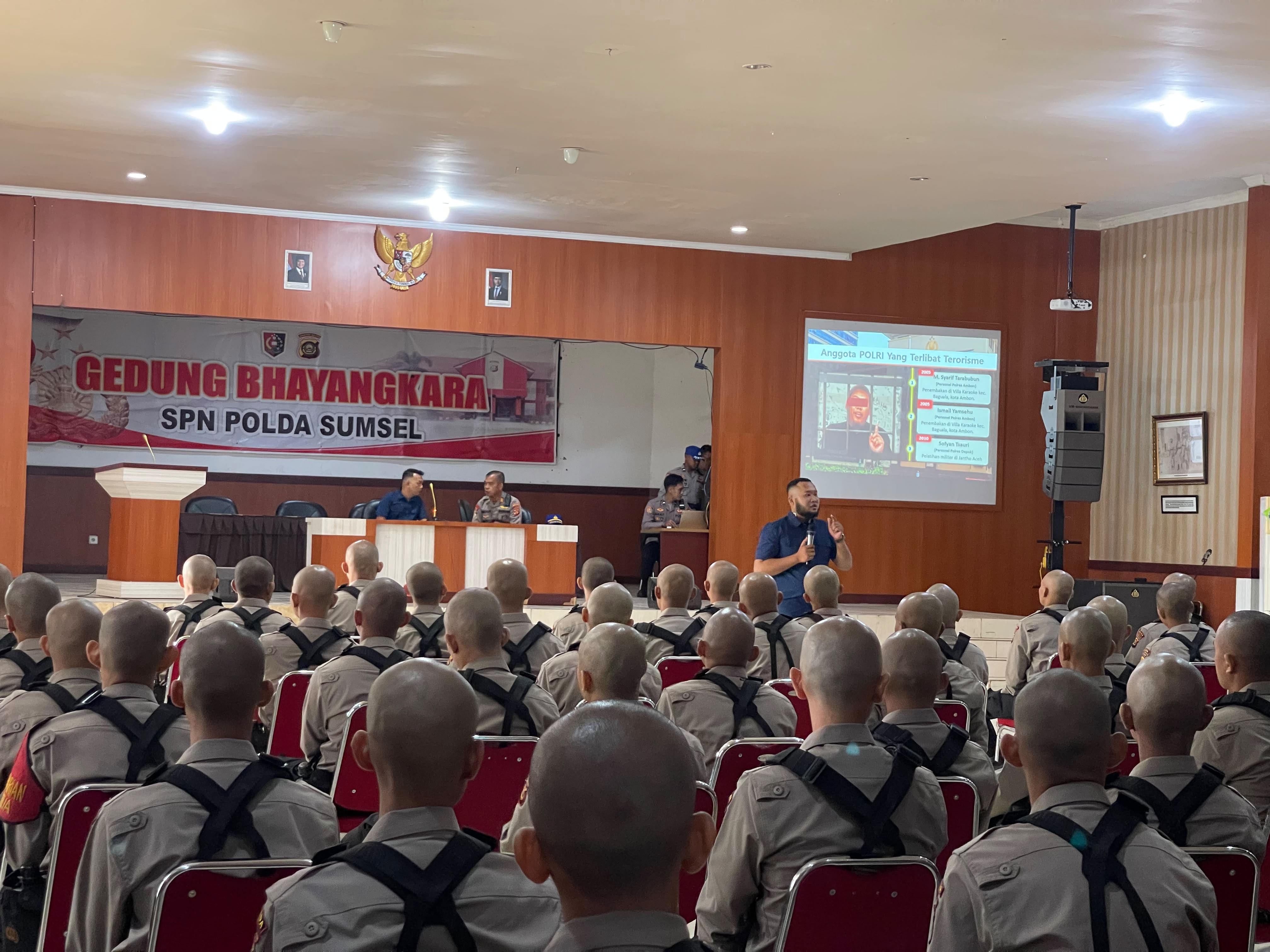 Cegah Paham IRET Sejak Dini, 131 Calon Bintara Polri SPN Polda Sumsel Ikuti Sosialisasi