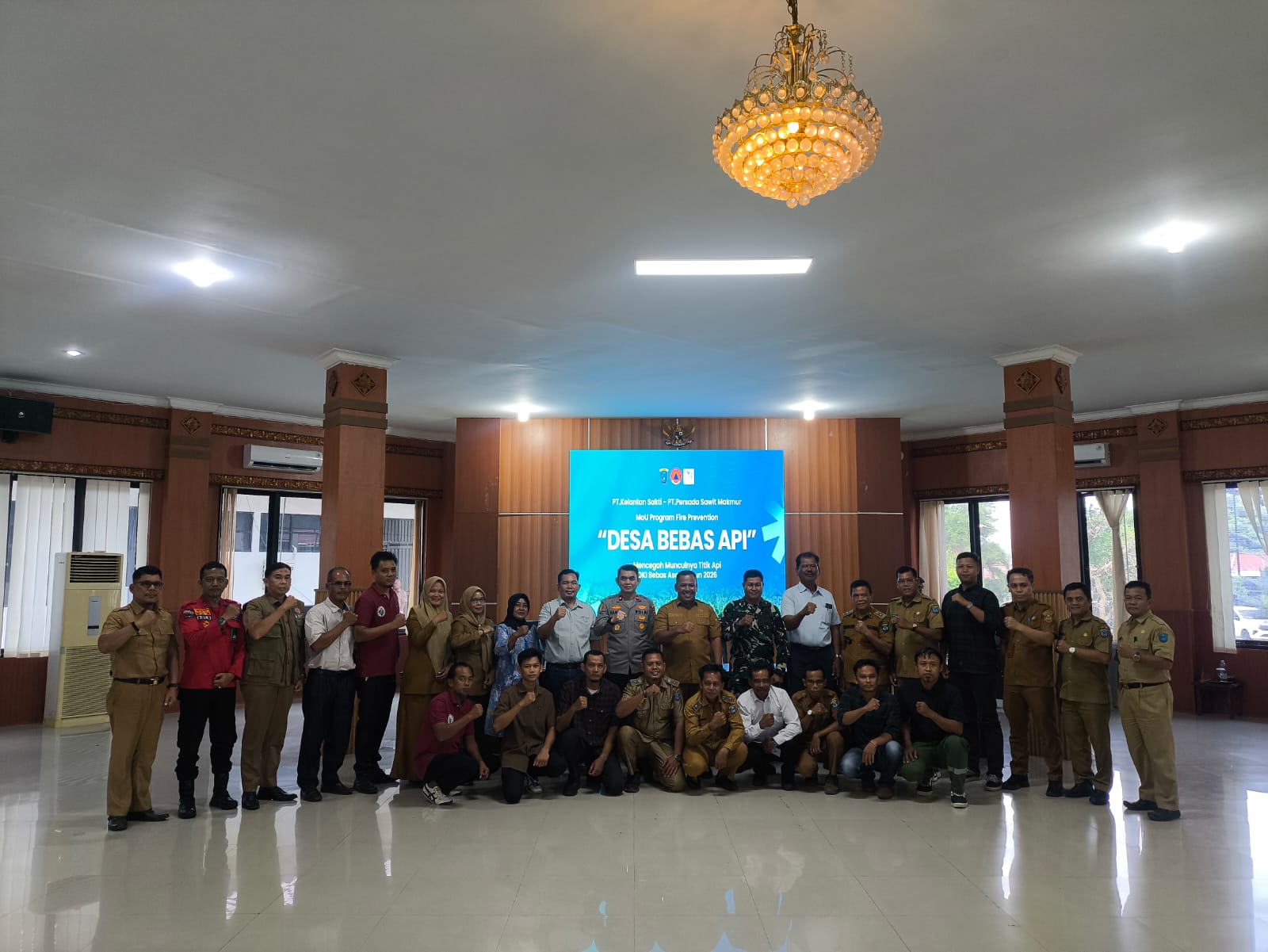 Wakapolres OKI Hadiri Penandatanganan MoU Program Desa Bebas Api Tahun 2026