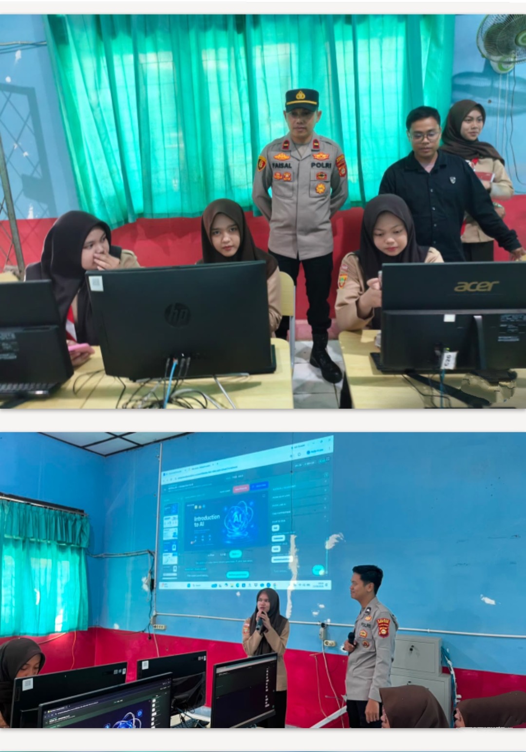 Polres Pagar Alam Bekali Siswa SMAN 1 Pagar Alam Hadapi Era AI Secara Cerdas dan Bertanggung Jawab