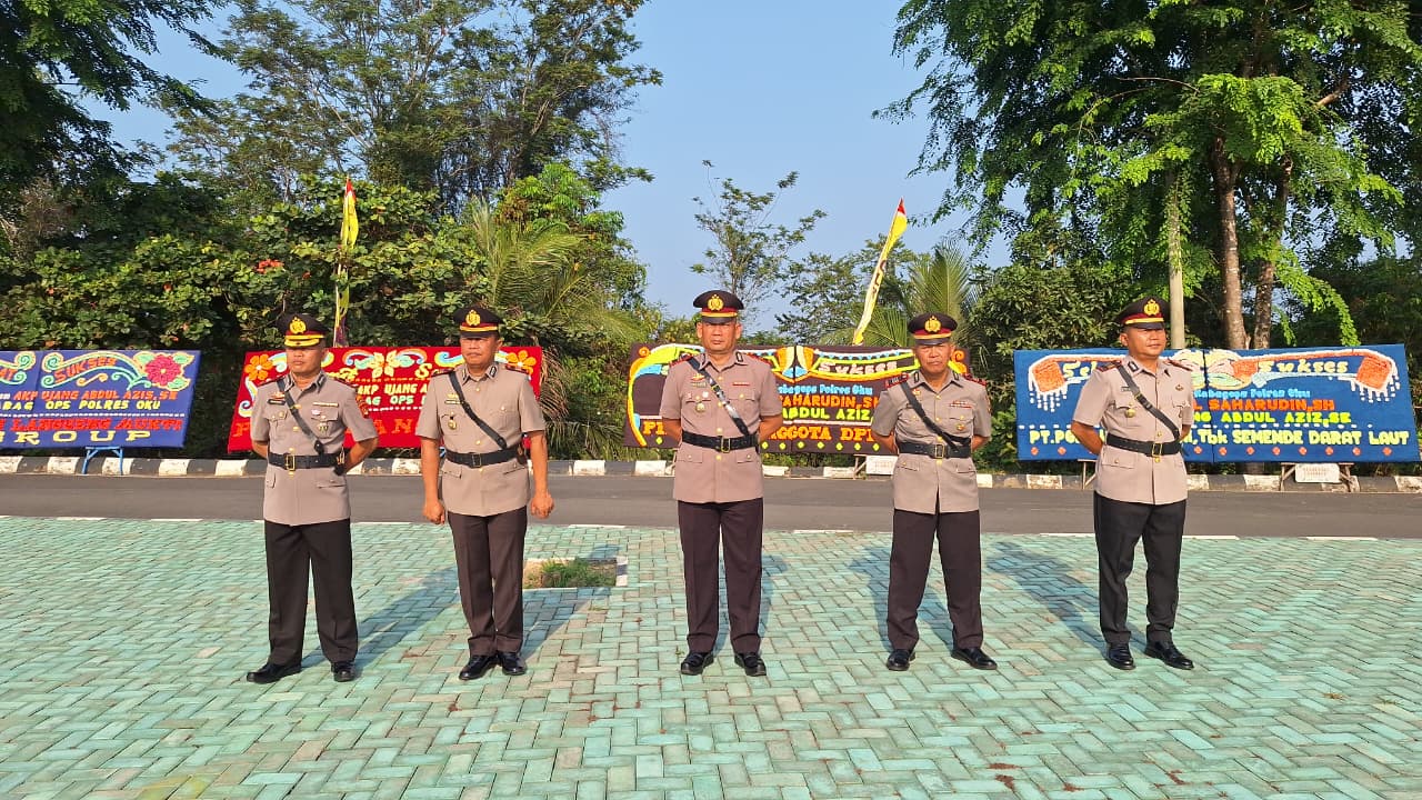 Kapolres Oku Pimpin Serah Terima Jabatan Pejabat Utama Polres Oku