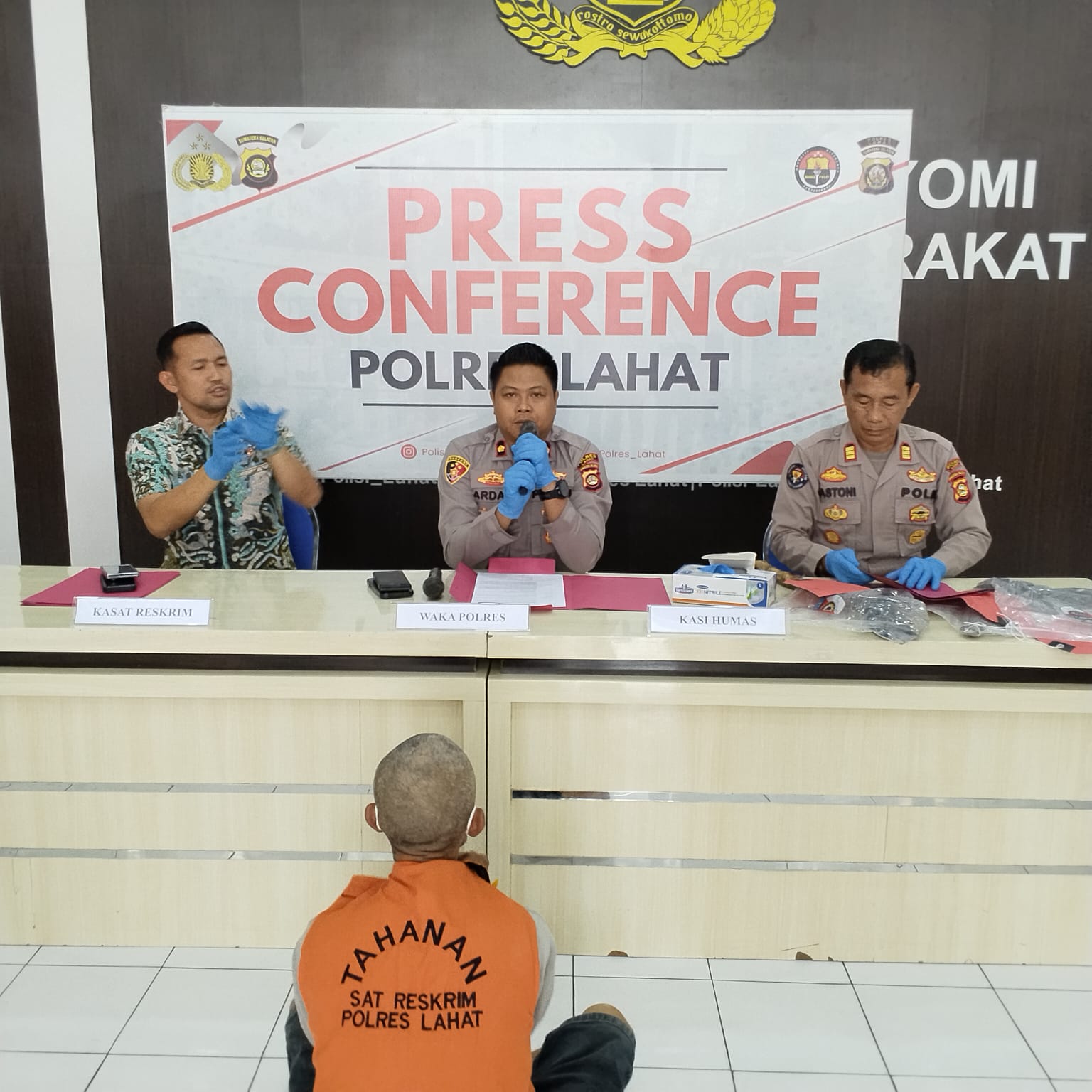 Patroli Polsek Kota Agung Ungkap Pembakaran Lahan, Polres Lahat Tetapkan Satu Tersangka