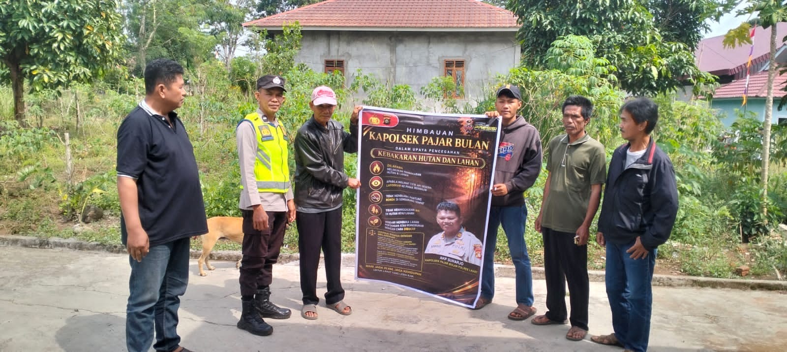 Polsek Pajar Bulan Sosialisasikan Bahaya Karhutlah, Warga Diimbau Patuhi Ketentuan Hukum