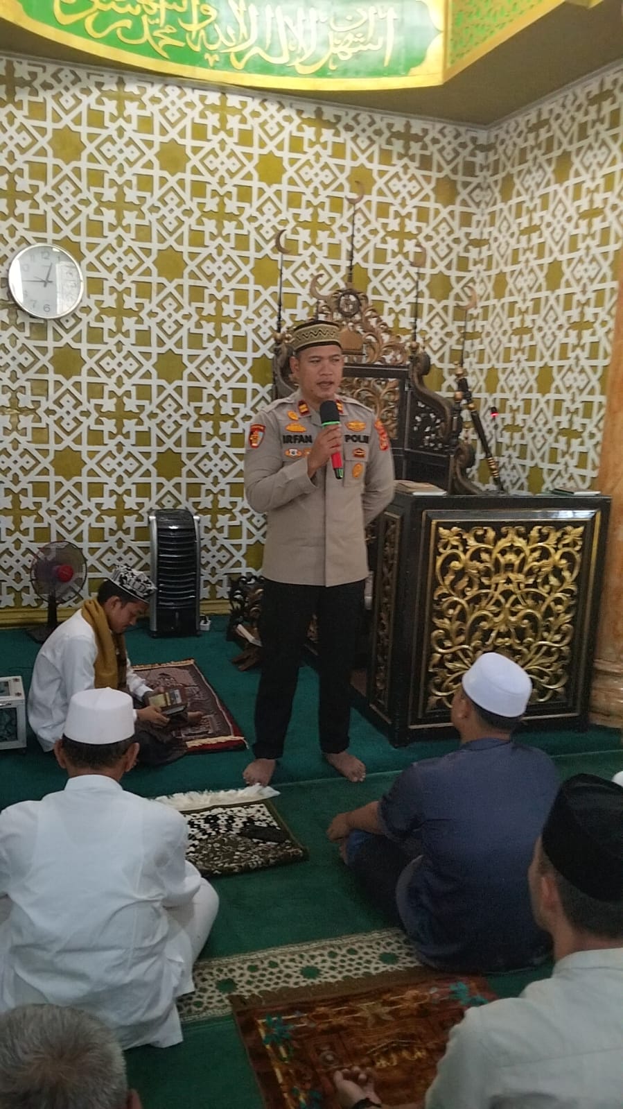 Jumat Curhat Polsek Rantau Alai, Kapolsek Ajak Masyarakat Jaga Kamtibmas dan Cegah Karhutla