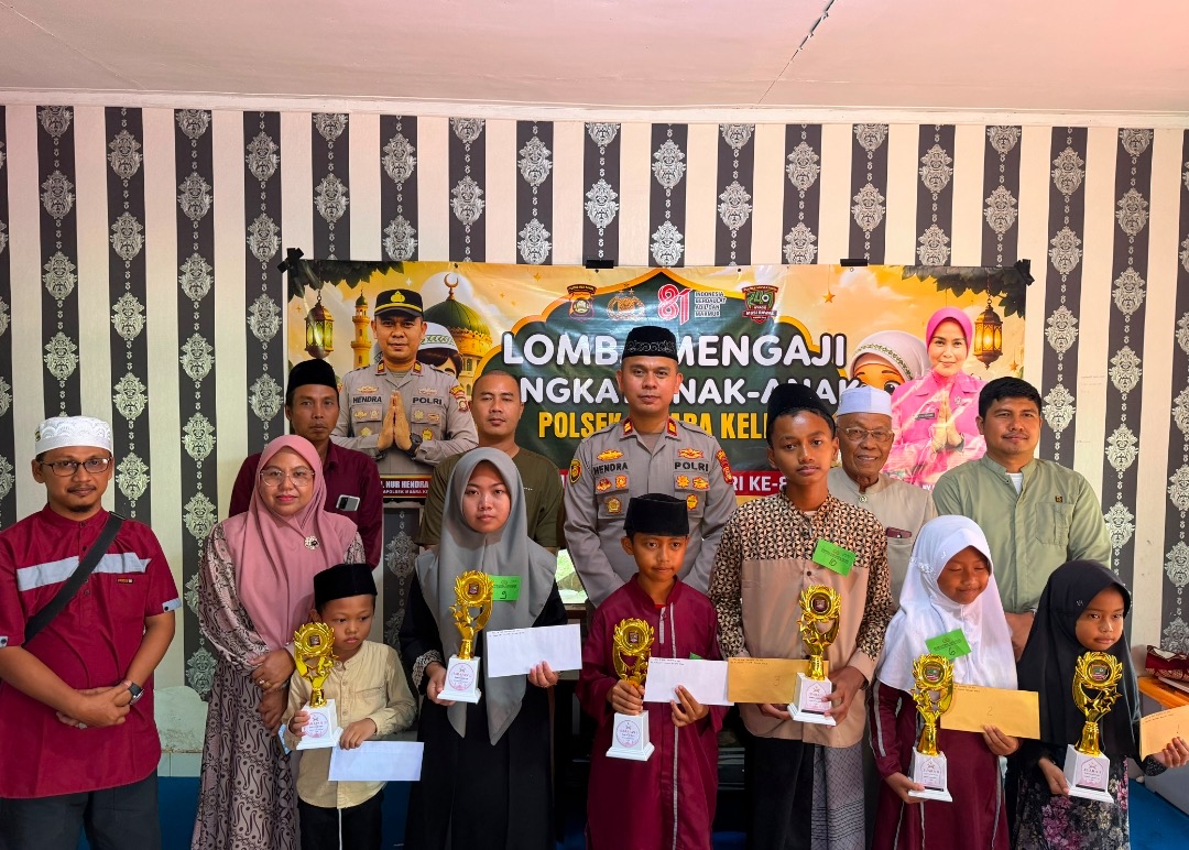 Polsek Muara Kelingi Polres Musi Rawas Hadir di Tengah Generasi Qur’ani: Semarak Kemerdekaan melalui Lomba Mengaji Anak-Anak