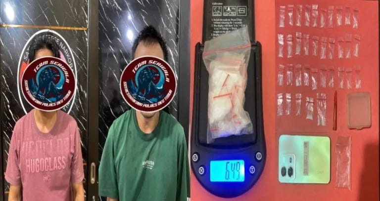 Satres Narkoba Polres OKU Timur Sita 35 Paket Sabu, Dua Orang Diamankan