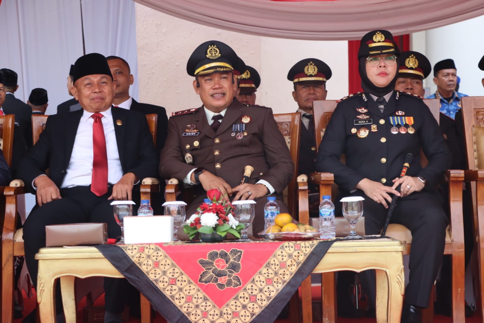 Kapolres Ogan Ilir Bersama Forkopimda Hadiri Upacara Detik-Detik Proklamasi HUT ke-81 Kemerdekaan RI