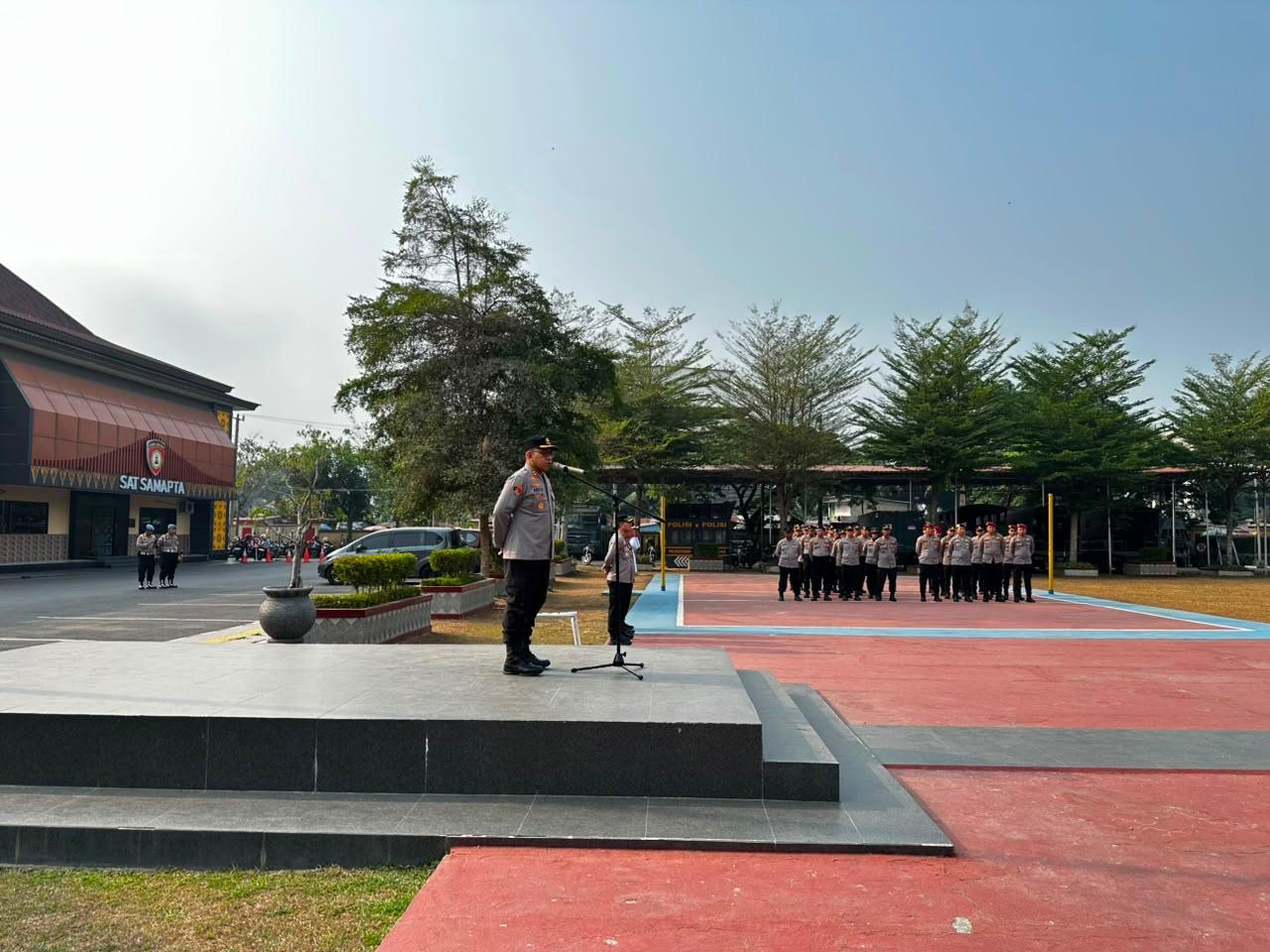 Jelang HUT ke-81 RI, Polrestabes Palembang Gelar Apel Siaga Satu Perkuat Kesiapsiagaan Kamtibmas