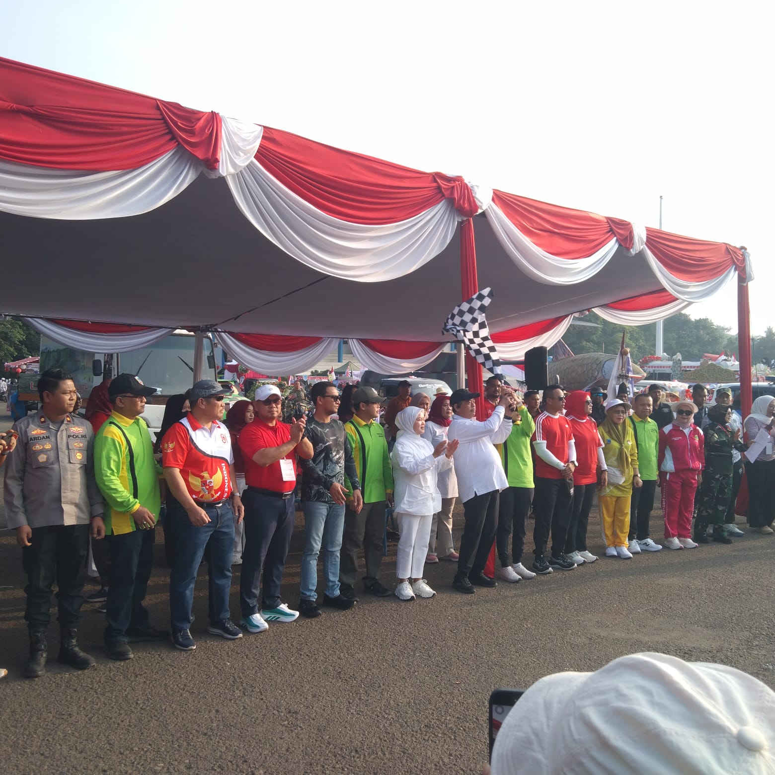 Wakapolres Lahat Hadiri Pembukaan Pawai Pembangunan HUT RI ke-81 Kabupaten Lahat
