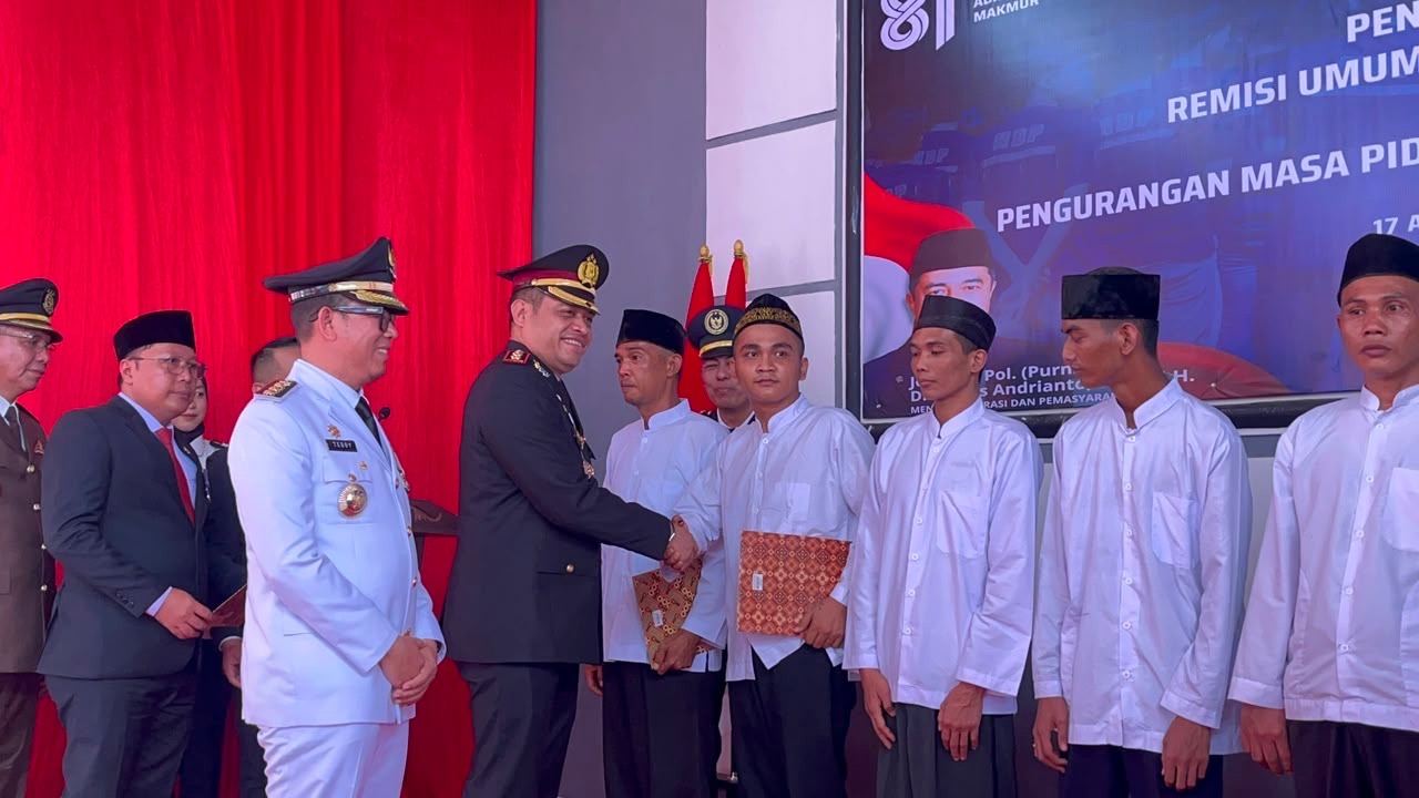 Kapolres Oku Hadiri Penyerahan Remisi Hut RI Tahun Ke 81 Tahun 2026 Di Rutan Baturaja