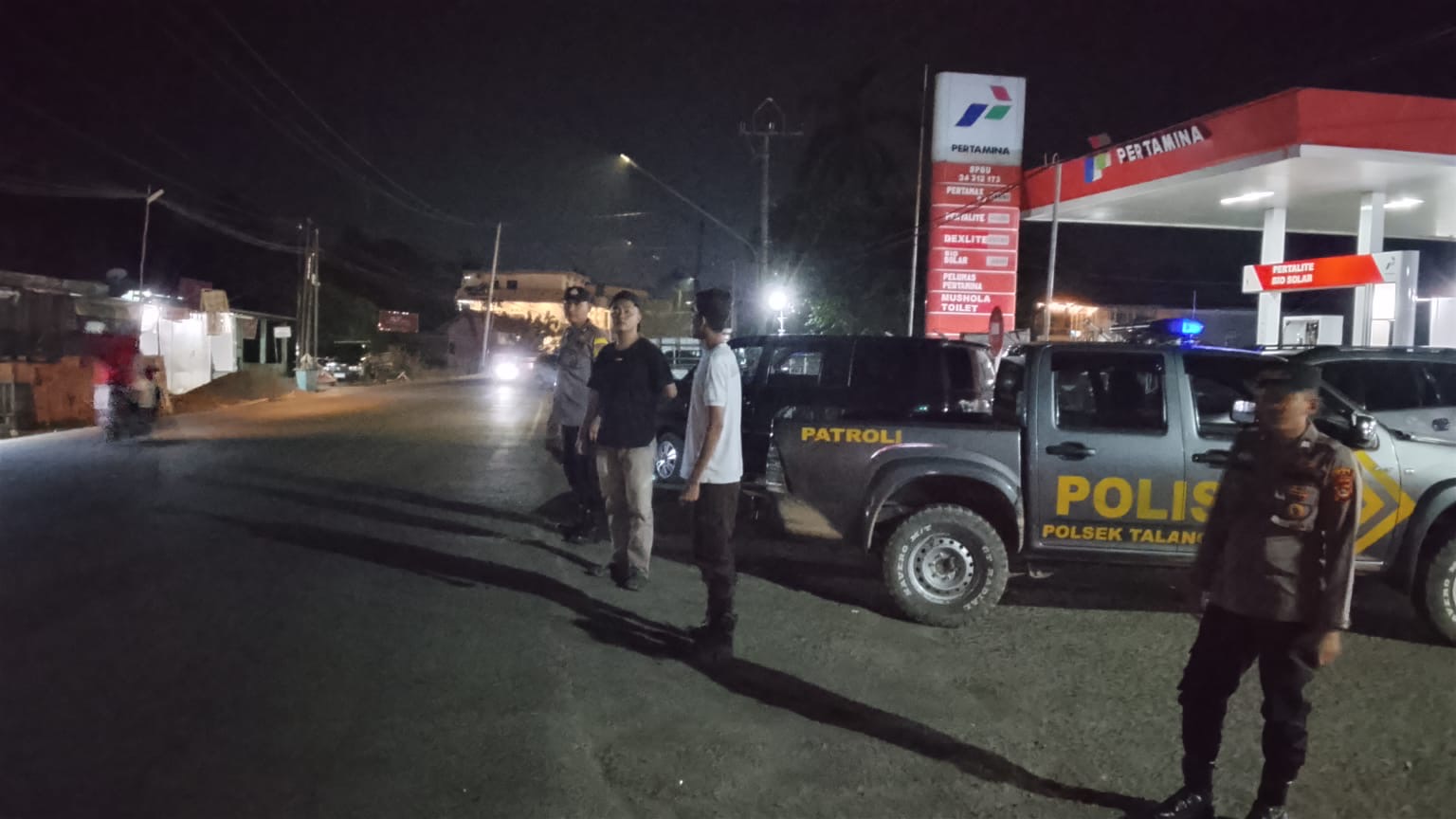 Cegah Gangguan Kamtibmas, Polsek Talang Ubi Intensifkan KRYD Sambangi SPBU, Perbankan hingga Pusat Keramaian