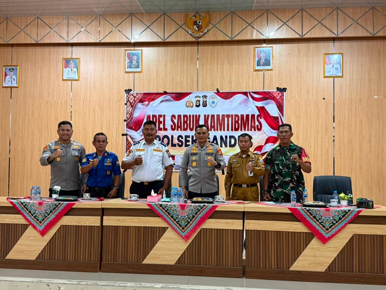 Kapolrestabes Palembang Ajak Masyarakat Gandus Bersama Jaga Kamtibmas melalui Apel Sabuk Kamtibmas