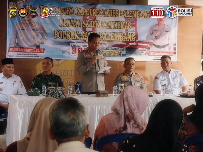Kapolrestabes Palembang Perkuat Sinergi Sabuk Kamtibmas di Sako