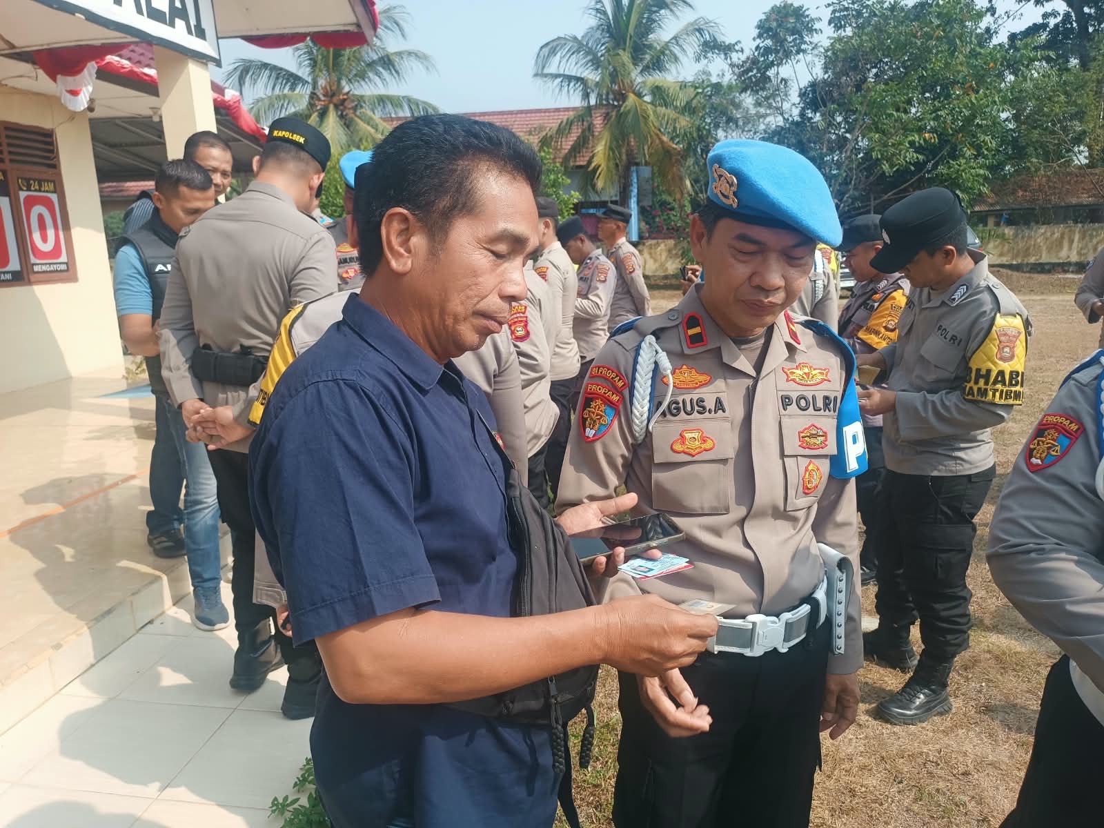 Cegah Personel Polri Terlibat Judol dan Pinjol, Sipropam Polres Ogan Ilir Gelar Gaktibplin di Polsek Rantau Alai