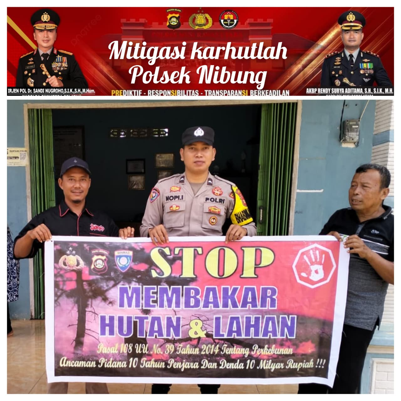 Cegah Karhutla Sejak Dini, Polsek Nibung Intensifkan Patroli dan Edukasi Masyarakat