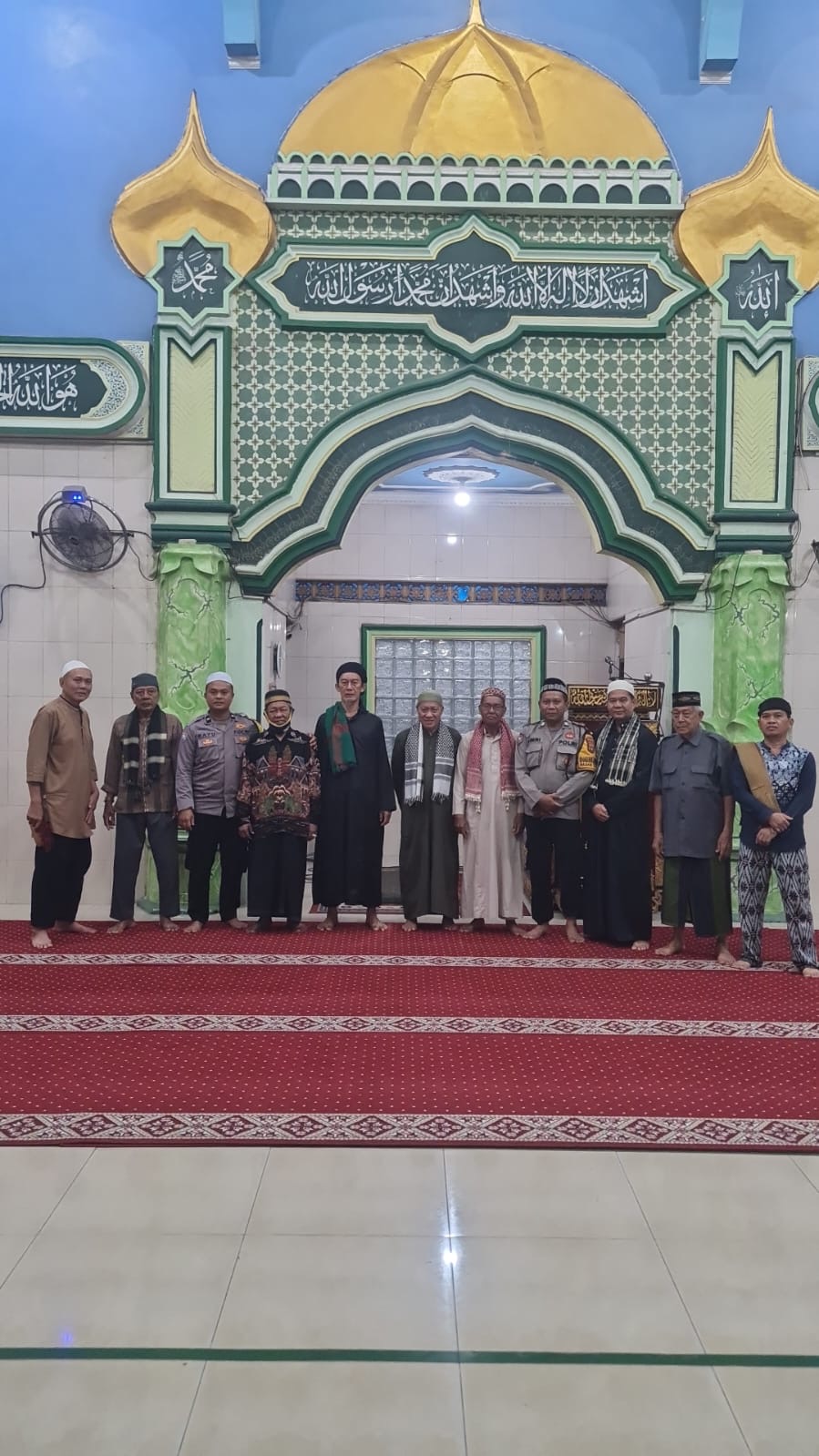 SULING, Polsek Lawang Kidul Pererat Silaturahmi dengan Jamaah Masjid As-Sa'adah