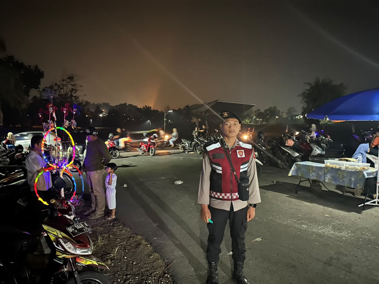 Patroli Perintis Presisi Polres PALI Sambangi Festival Kuliner, Jaga Kamtibmas Tetap Kondusif