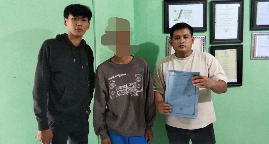 Polsek Gunung Megang Kedepankan Kemanusiaan, Pemuda yang Siram Rumah Orang Tua dengan BBM Jalani Rehabilitasi