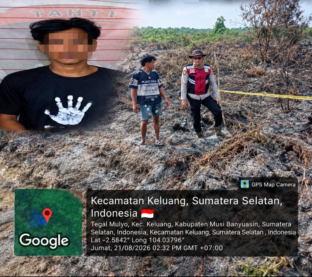 Diduga Lalai Picu Kebakaran Kebun Sawit, Mahasiswa di Muba Diamankan Polisi