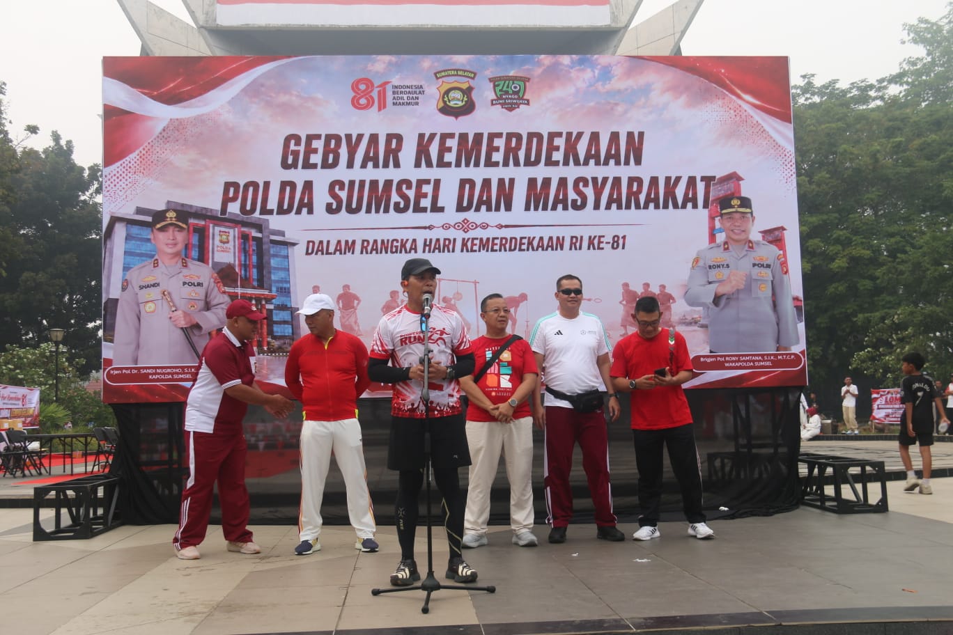 Wakapolda Sumsel Pimpin Gebyar Kemerdekaan, Warga Nikmati Senam, Lomba hingga Cek Kesehatan Gratis