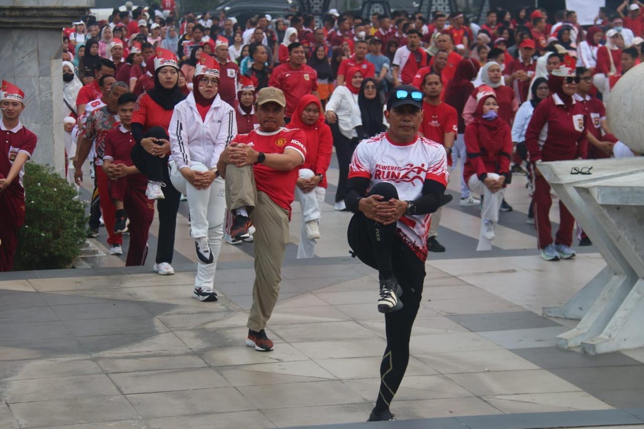 Polrestabes Palembang Ikuti Gebyar Kemerdekaan Polda Sumsel Bersama Masyarakat