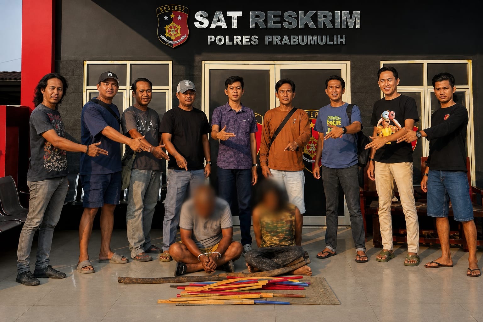Tekab 11 Polres Prabumulih Ungkap Pencurian Kabel Pertamina, Dua Pelaku Diamankan