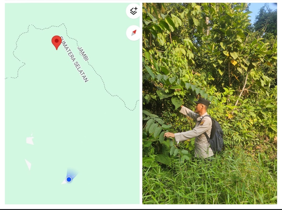 Tindak Lanjut Pantauan Hotspot, Polsek Nibung Lakukan Ground Check di Desa Tebing Tinggi