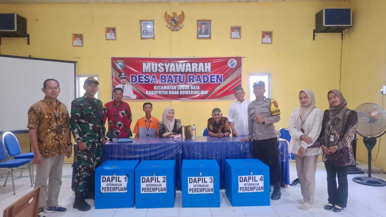 Polsek Lubuk Raja Amankan Jalannya Kegiatan Pemilihan Dan Pengjitungan Pemungutan Suara BPD Desa Batu Raden