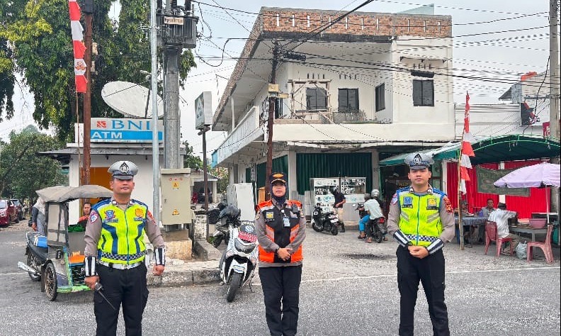 Sat Lantas Polres Oku Amankan Jalannya Kegiatan Car Free Day