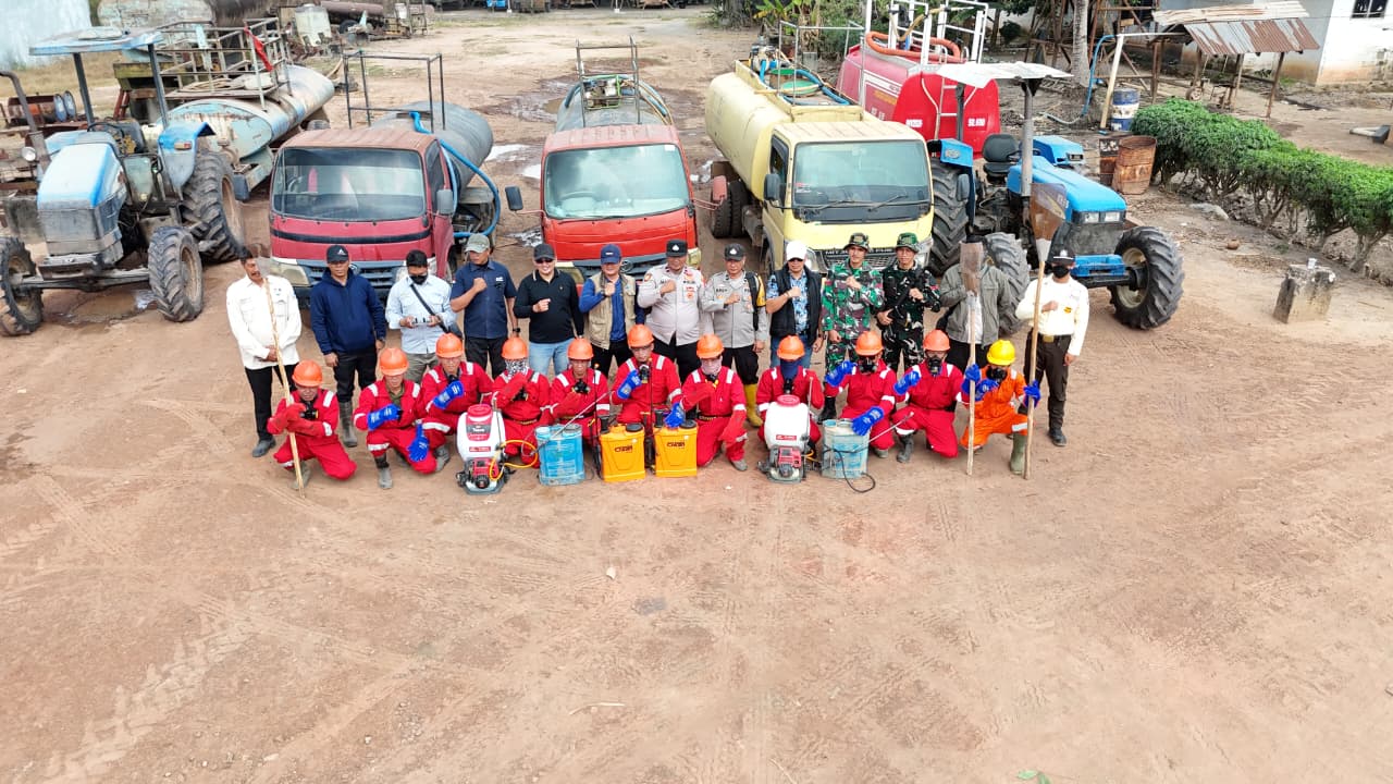 Pastikan Kesiapan Penanganan Karhutla, Polsek Tanjung Batu Bersama tim gabungan Cek Peralatan dan laksanakan Patroli Gabungan di Wilayah Cinta Manis